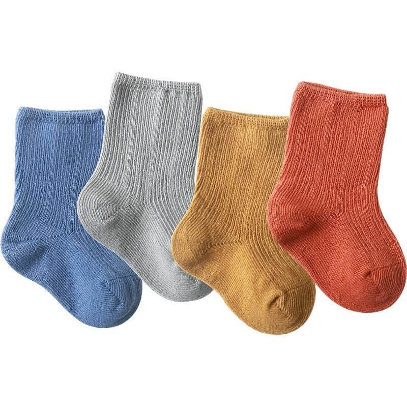 3 Pairs Cotton Baby Socks For Infants And Toddlers - Nagatta