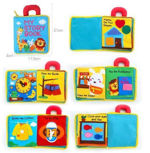 3D Soft Cloth Baby Books for Learning and Playtime Fun - Nagatta