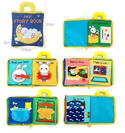 3D Soft Cloth Baby Books for Learning and Playtime Fun - Nagatta