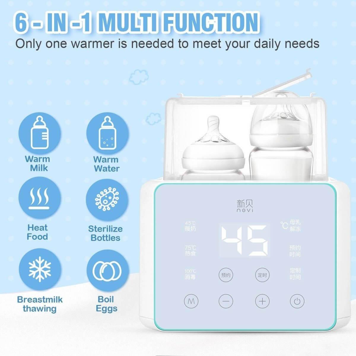 6 In 1 Function Baby Bottle Warmer And Sterilizer Device - Nagatta