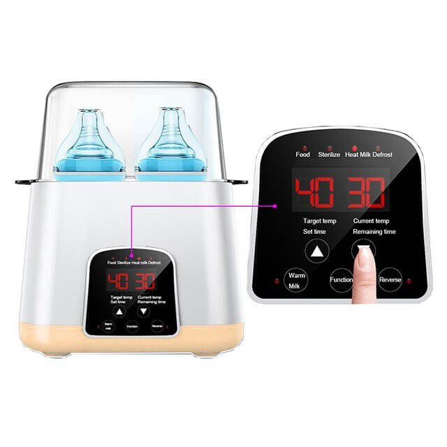 6 In 1 Intelligent Thermostat Baby Bottle Warmer For Twins - Nagatta