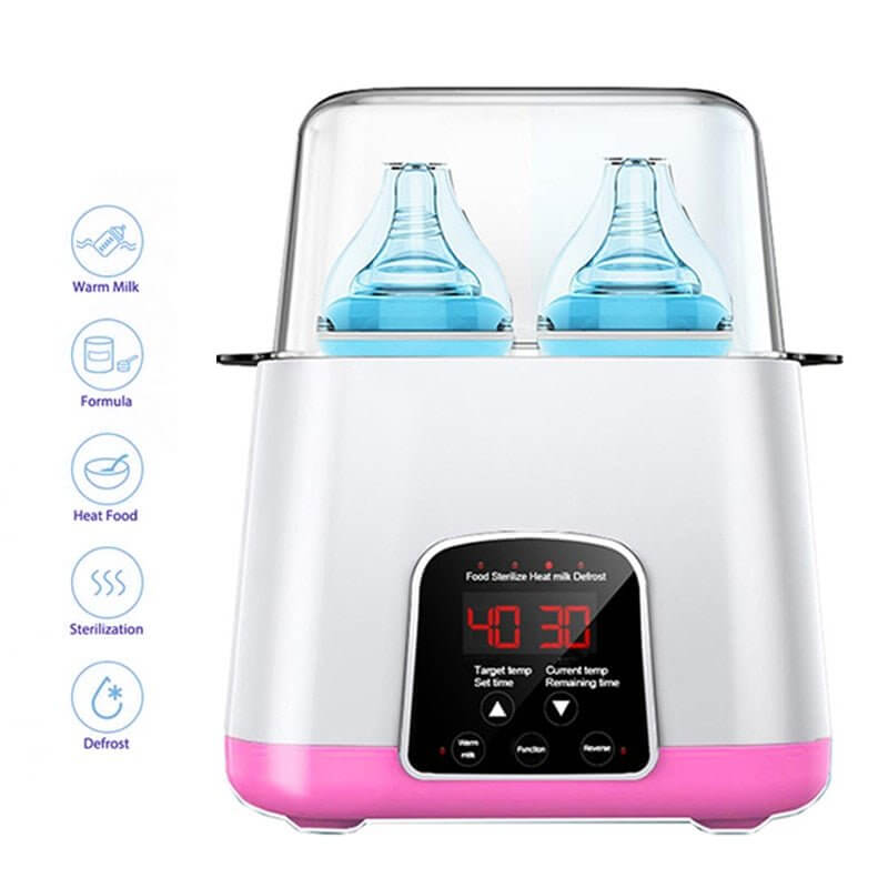 6 In 1 Intelligent Thermostat Baby Bottle Warmer For Twins - Nagatta