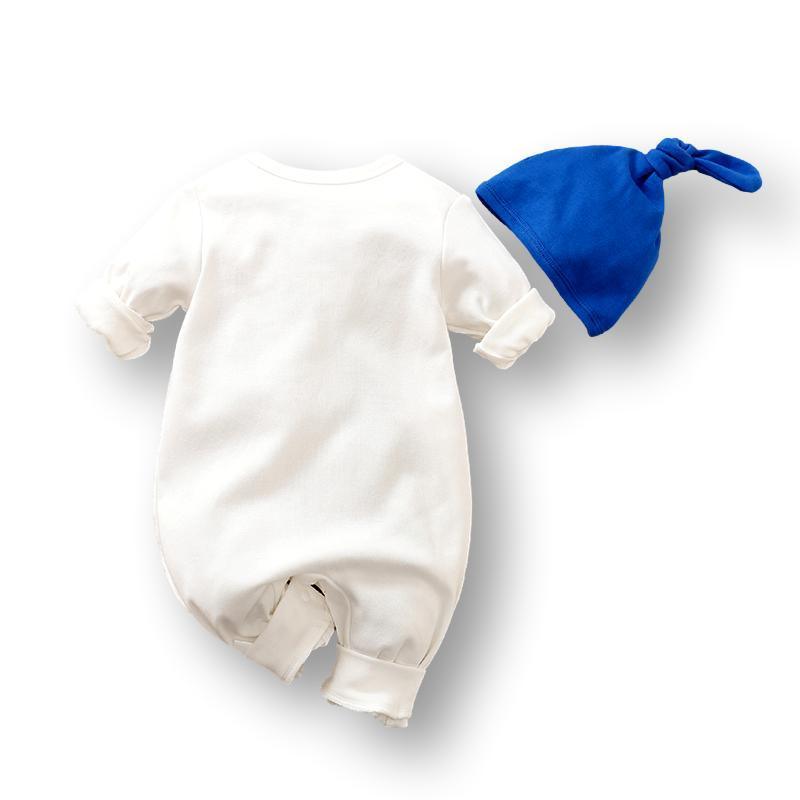 Waving Dinosaur Baby Romper with Hat for Fun Adventures - Nagatta