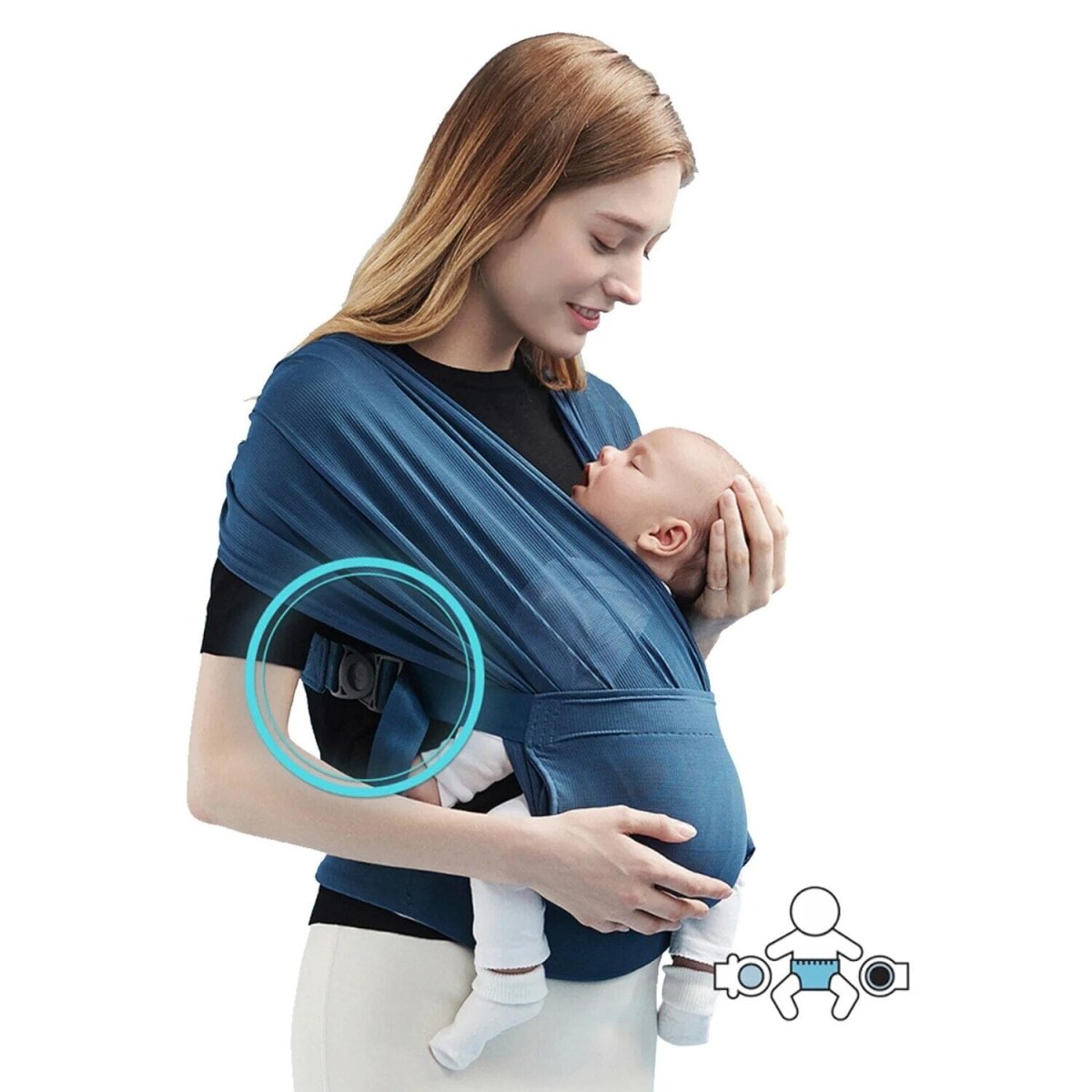 Adjustable Wrap Baby Carrier for Comfortable Babywearing - Nagatta