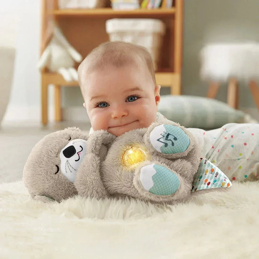 Breathing Otter - Baby Bubble Plush for Soothing Sleep - Nagatta