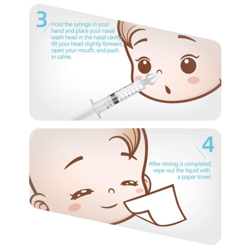 Baby Care Nasal Aspirator Cleaner for Easy Baby Relief - Nagatta