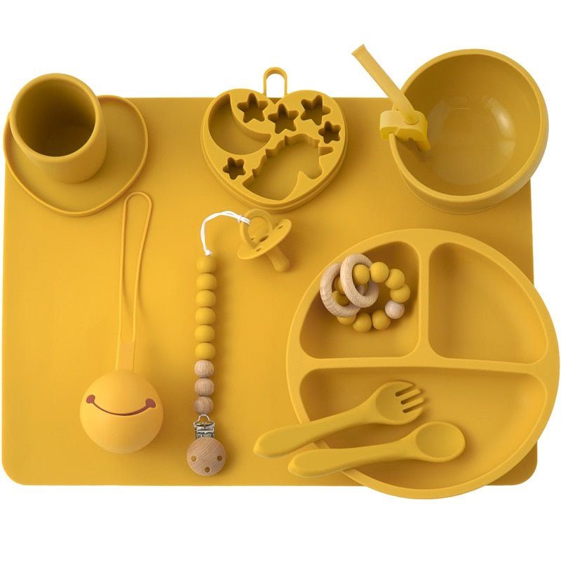 Baby Complete Tableware Set for Easy Feeding and Cleanup - Nagatta