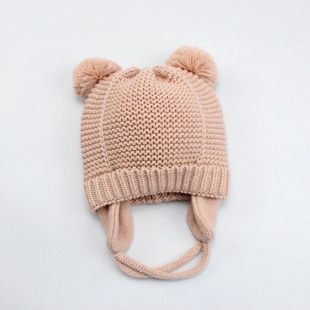 Baby Cotton Knitted Earflap Beanie Bonnet Cap for Infants - Nagatta