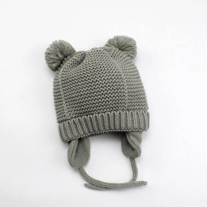 Baby Cotton Knitted Earflap Beanie Bonnet Cap for Infants - Nagatta