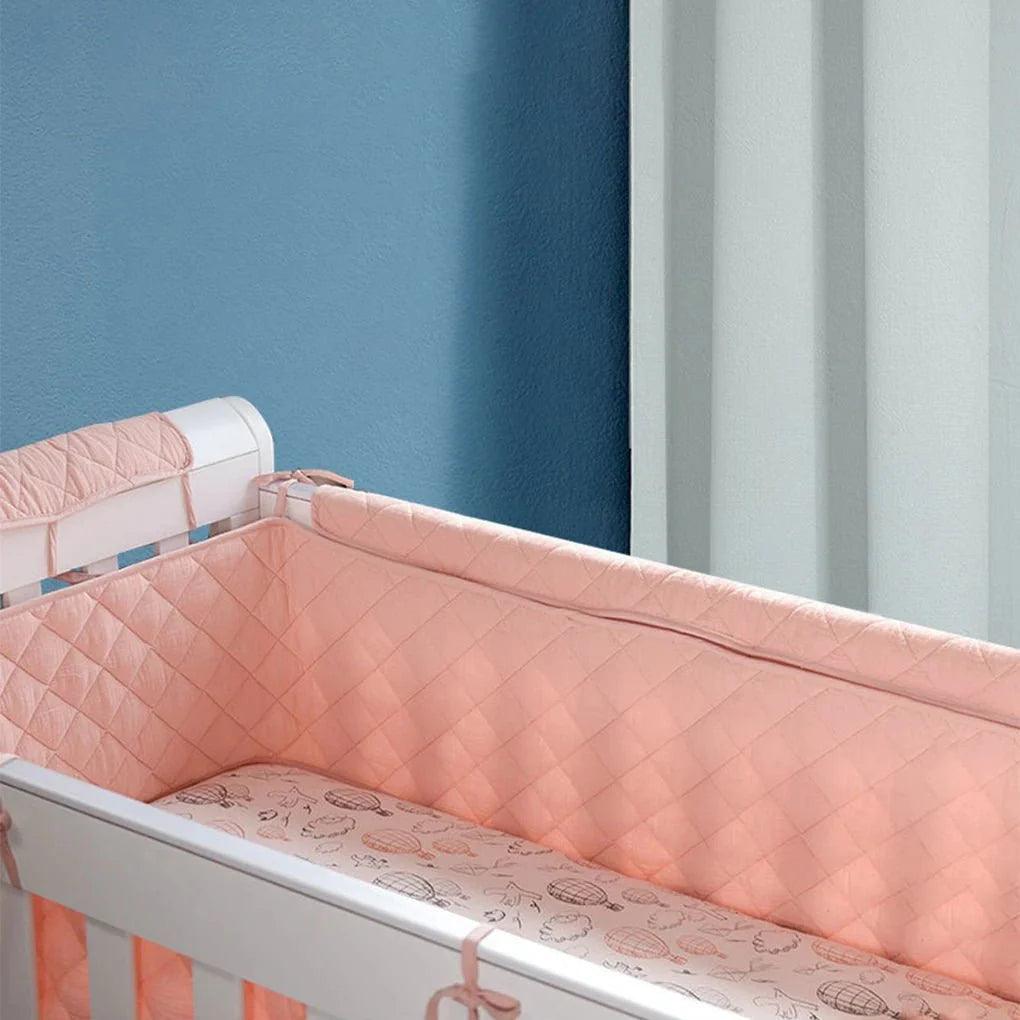 Baby Crib Protection Soft Cotton Bed Bumper Railing - Nagatta