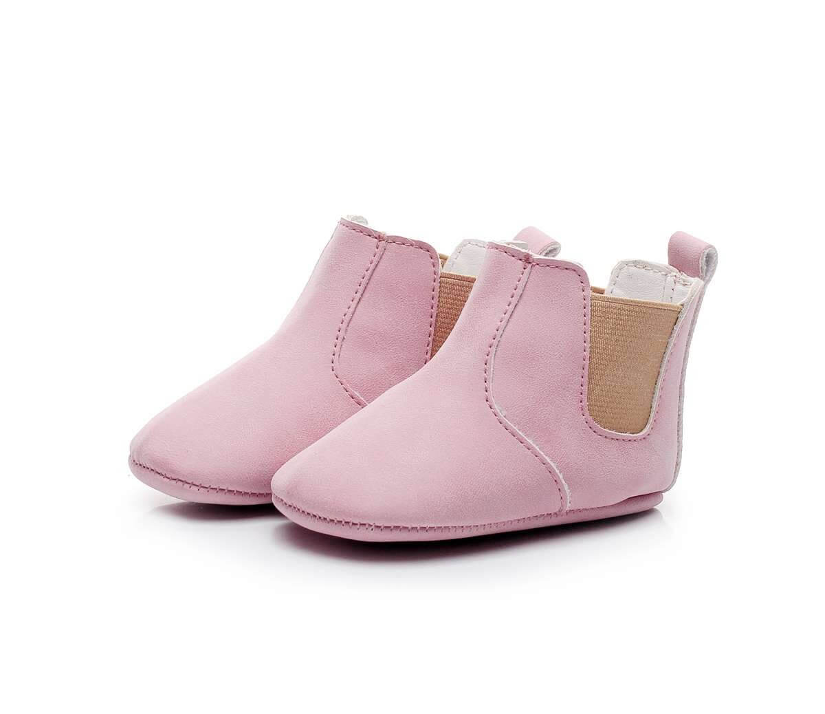 Baby Elastic PU Leather Boots for Newborns and Infants - Nagatta