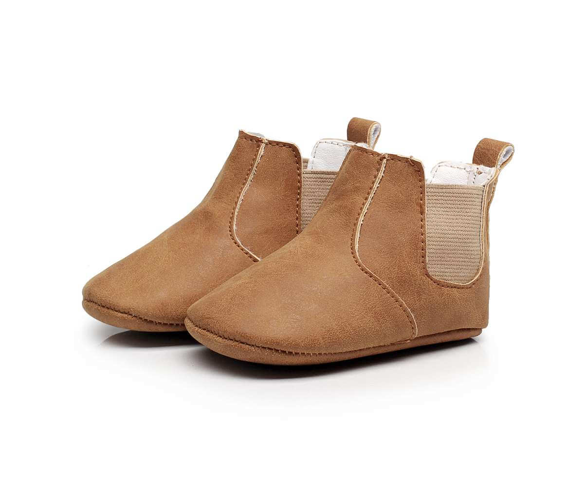 Baby Elastic PU Leather Boots for Newborns and Infants - Nagatta