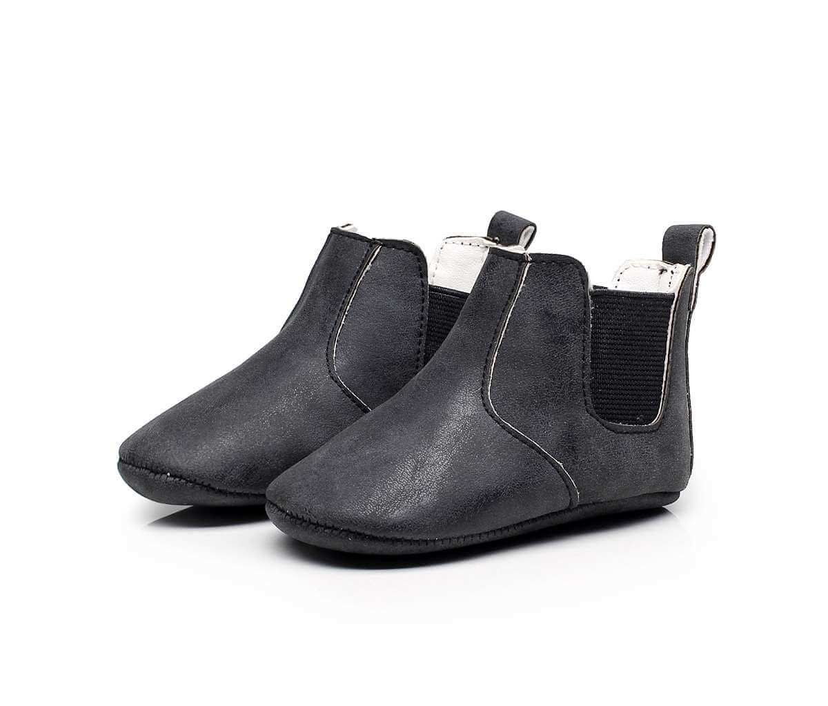 Baby Elastic PU Leather Boots for Newborns and Infants - Nagatta