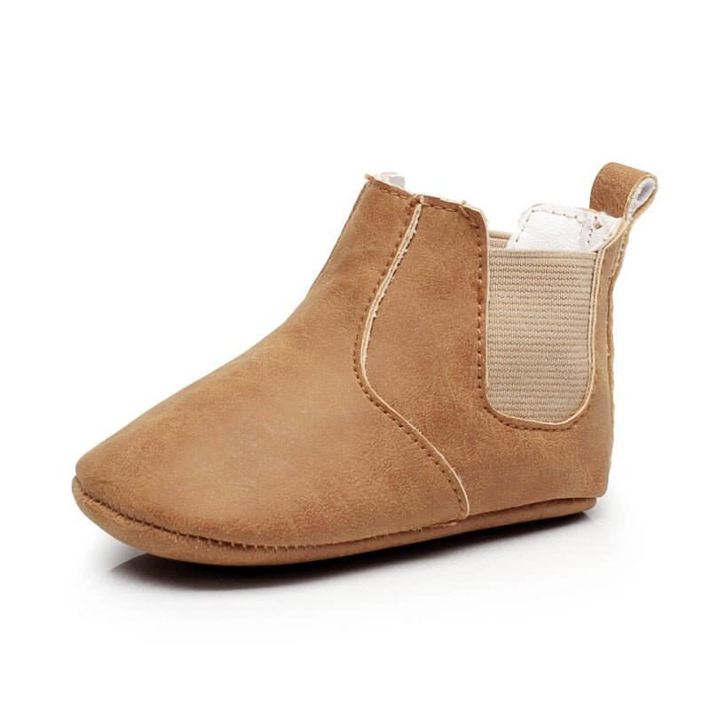 Baby Elastic PU Leather Boots for Newborns and Infants - Nagatta