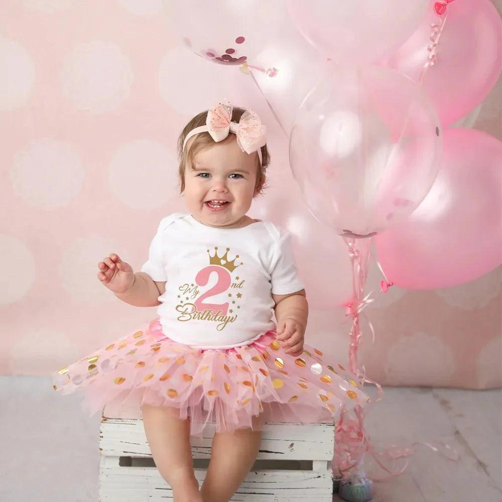 Baby Girl 1 Year Birthday Outfit - Nagatta