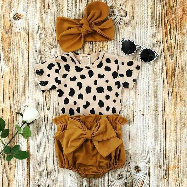 Baby Girl Leopard Print Outfit - Nagatta