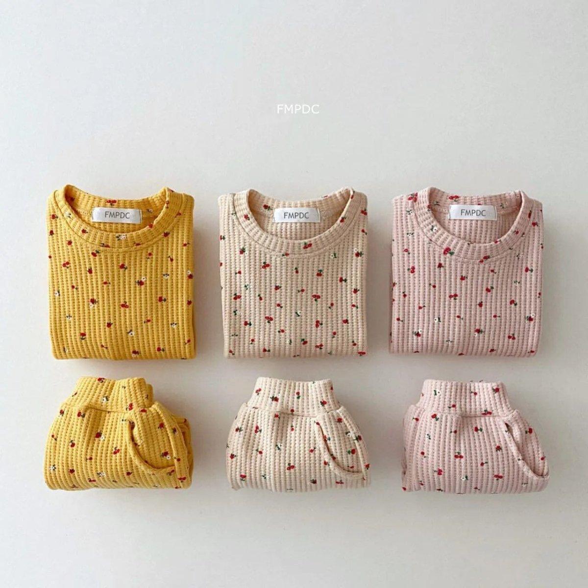 Baby Girl Waffle Cotton Set - Nagatta