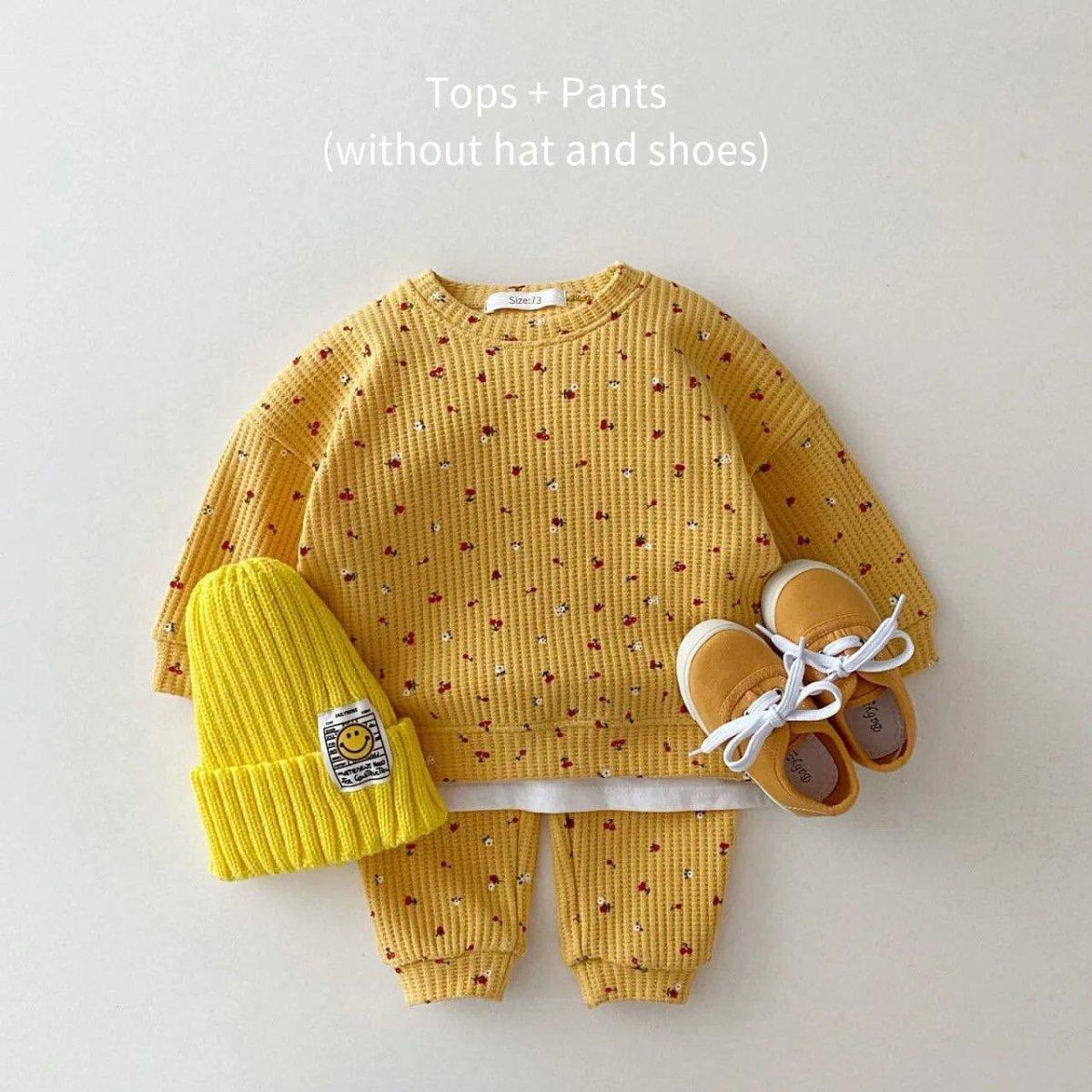 Baby Girl Waffle Cotton Set - Nagatta