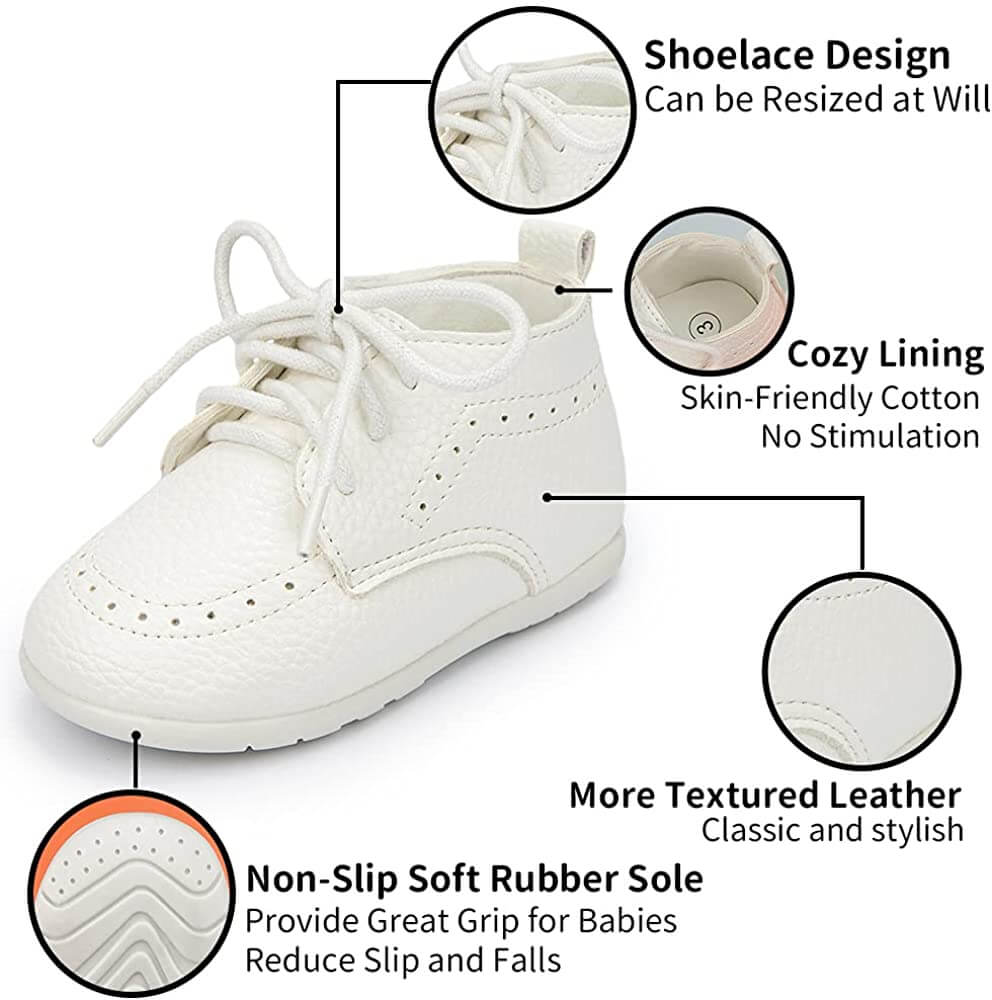 Baby High Top Leather Shoes for Infants and Toddlers - Nagatta