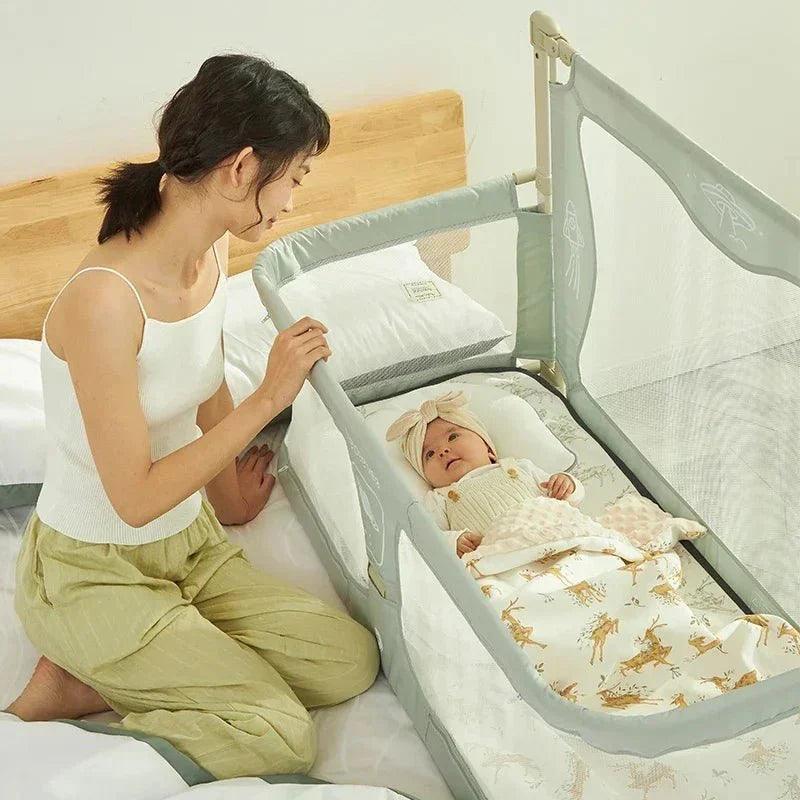 Baby Liftable Protective Side Bed for Safe Sleep Space - Nagatta