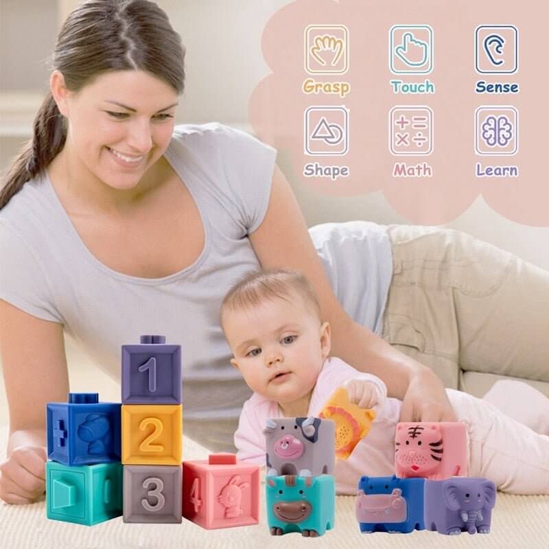 Baby Massage Rubber Teethers Silicone Toys for Infants - Nagatta