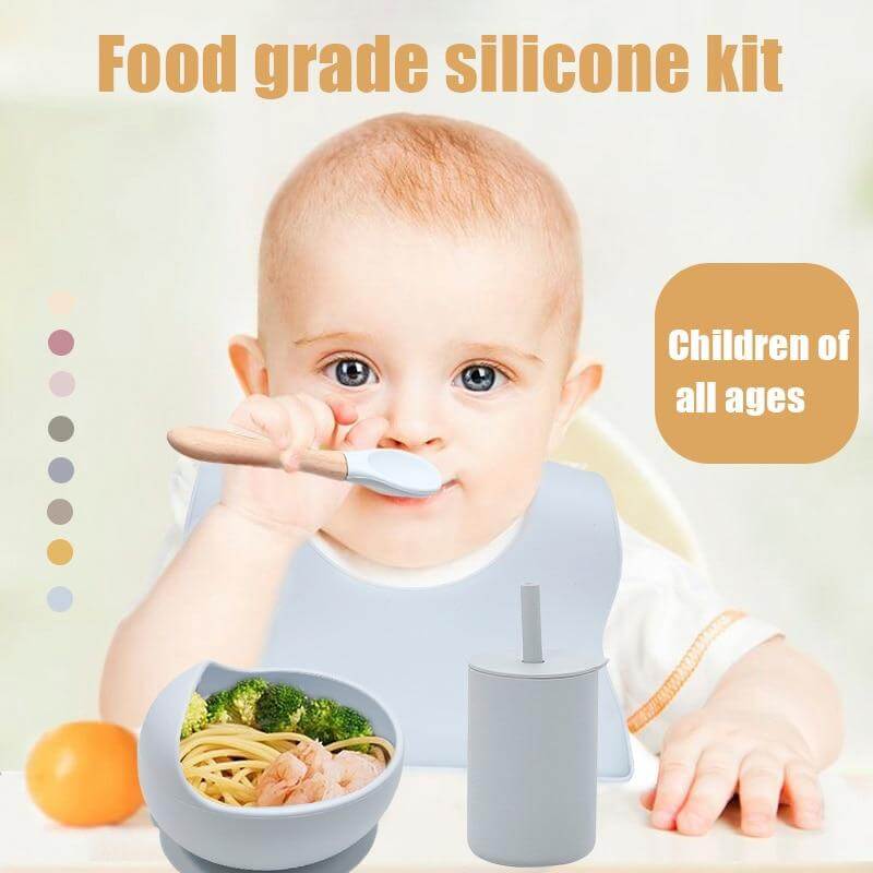 Baby Silicone Feeding Set for Safe and Easy Mealtime - Nagatta