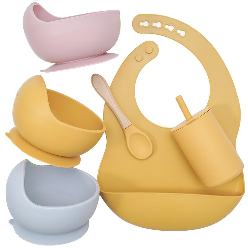 Baby Silicone Feeding Set for Safe and Easy Mealtime - Nagatta