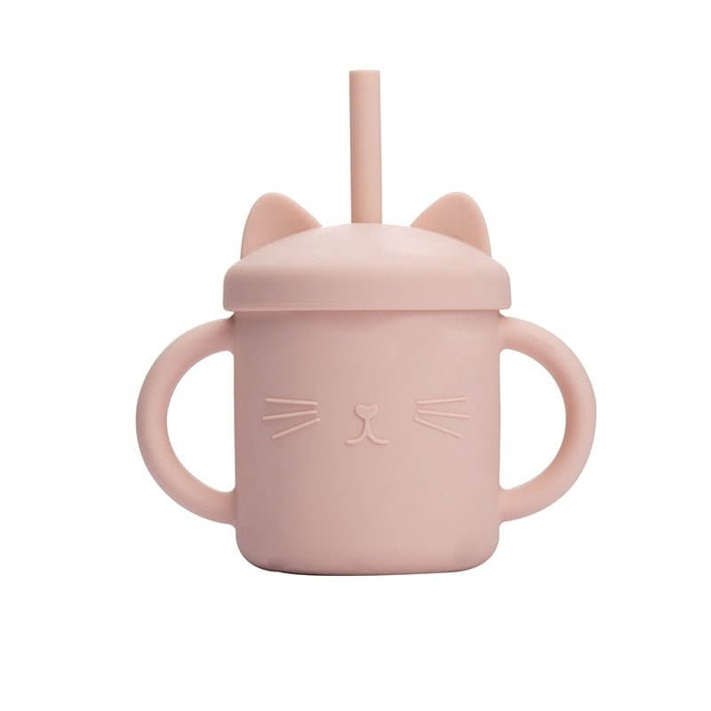 Baby Silicone Straw Cup for Easy Independent Drinking - Nagatta