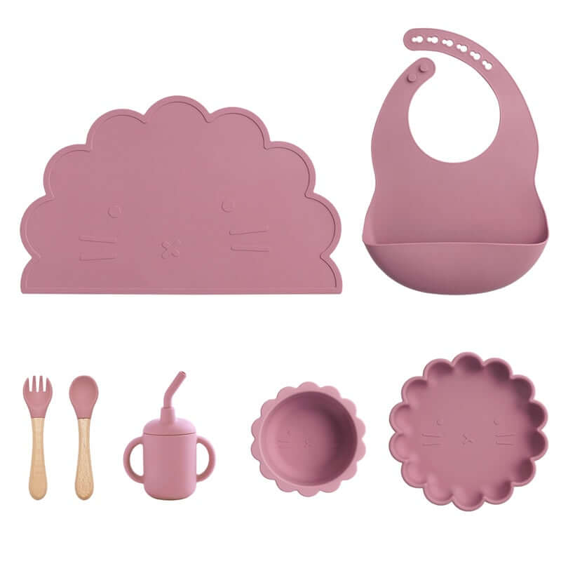 Baby Silicone Tableware Feeding Set for Kids and Infants - Nagatta