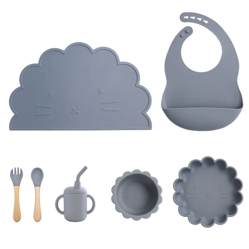 Baby Silicone Tableware Feeding Set for Kids and Infants - Nagatta