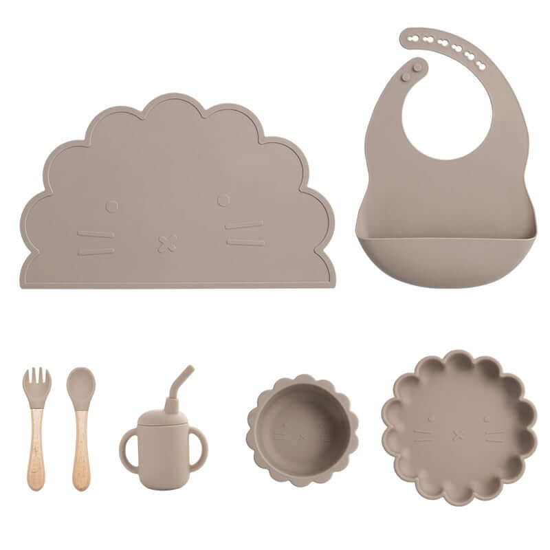 Baby Silicone Tableware Feeding Set for Kids and Infants - Nagatta