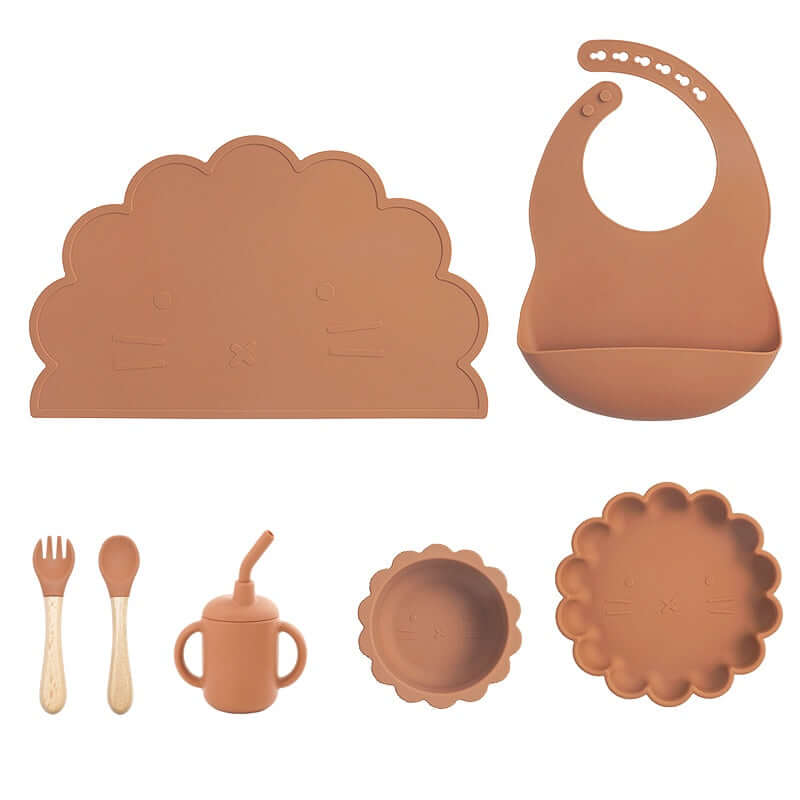 Baby Silicone Tableware Feeding Set for Kids and Infants - Nagatta