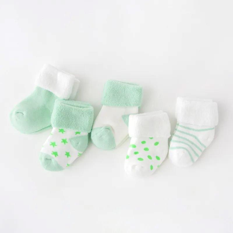 Baby Thick Socks for Newborns 0-12 Months - 5 Pairs - Nagatta