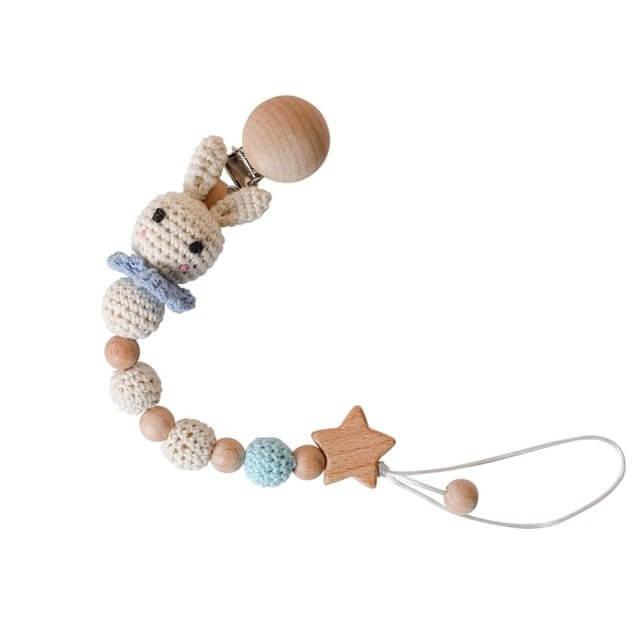 Baby Wood & Crochet Teething Chain for Soothing Relief - Nagatta