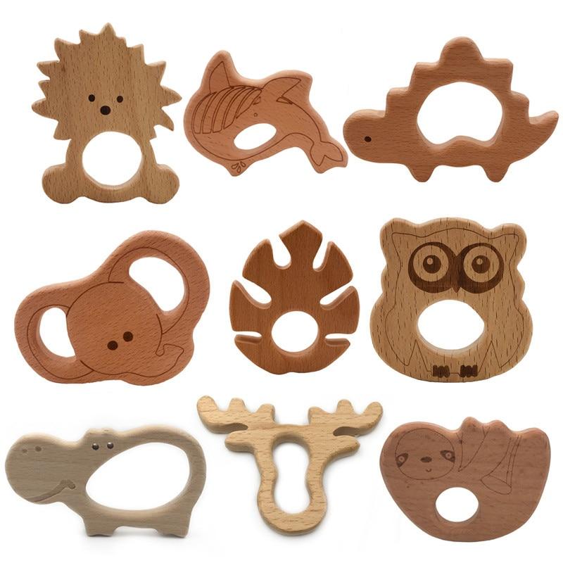 Baby Wooden Teether Cute Animals for Teething Relief - Nagatta