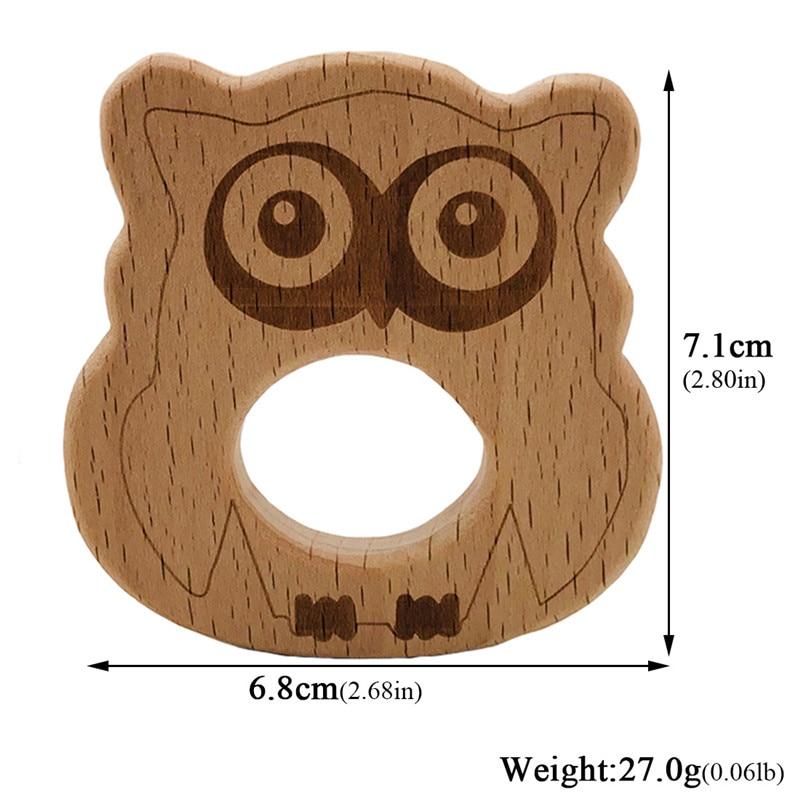 Baby Wooden Teether Cute Animals for Teething Relief - Nagatta