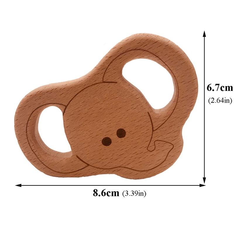 Baby Wooden Teether Cute Animals for Teething Relief - Nagatta