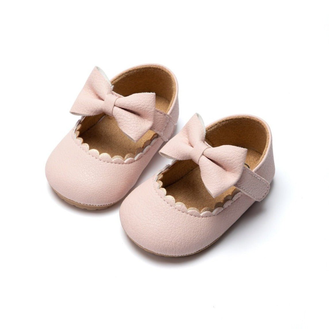 Classic Newborn Baby Girl Shoes with Butterfly-Knot Design - Nagatta