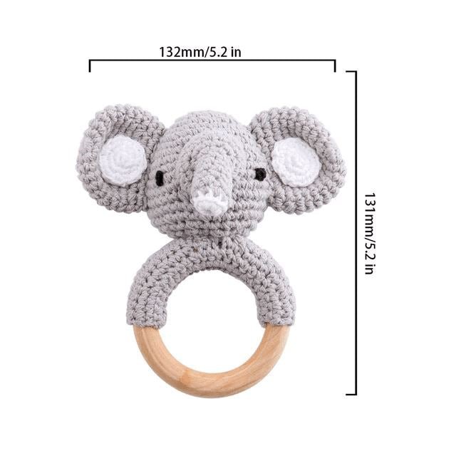 Crochet Animal Baby Teether Toy for Safe Teething Relief - Nagatta