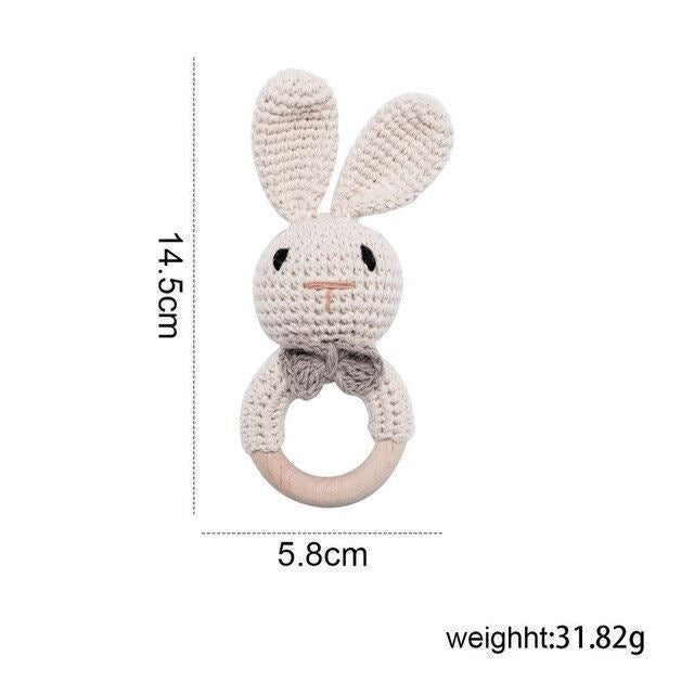 Crochet Animal Baby Teether Toy for Safe Teething Relief - Nagatta