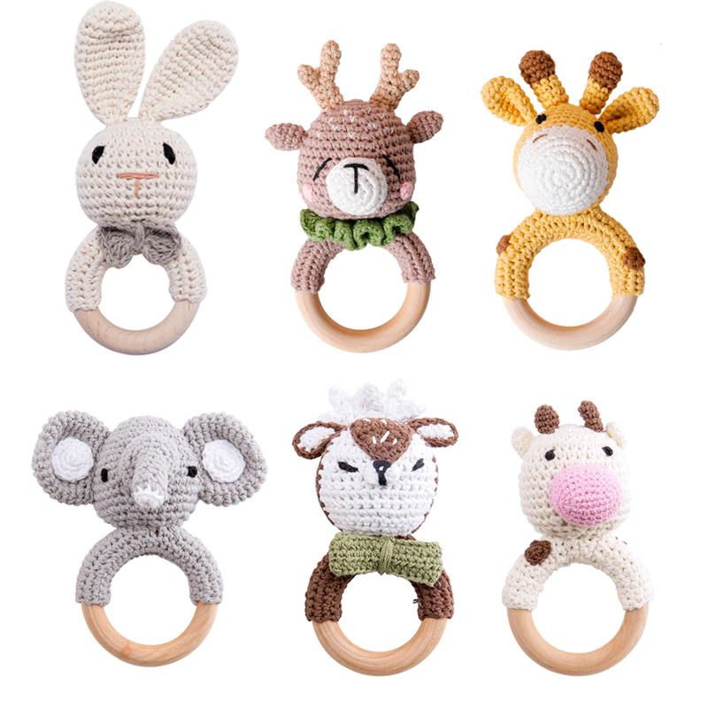 Crochet Animal Baby Teether Toy for Safe Teething Relief - Nagatta