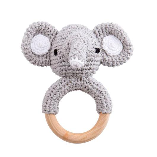 Crochet Animal Baby Teether Toy for Teething Relief - Nagatta