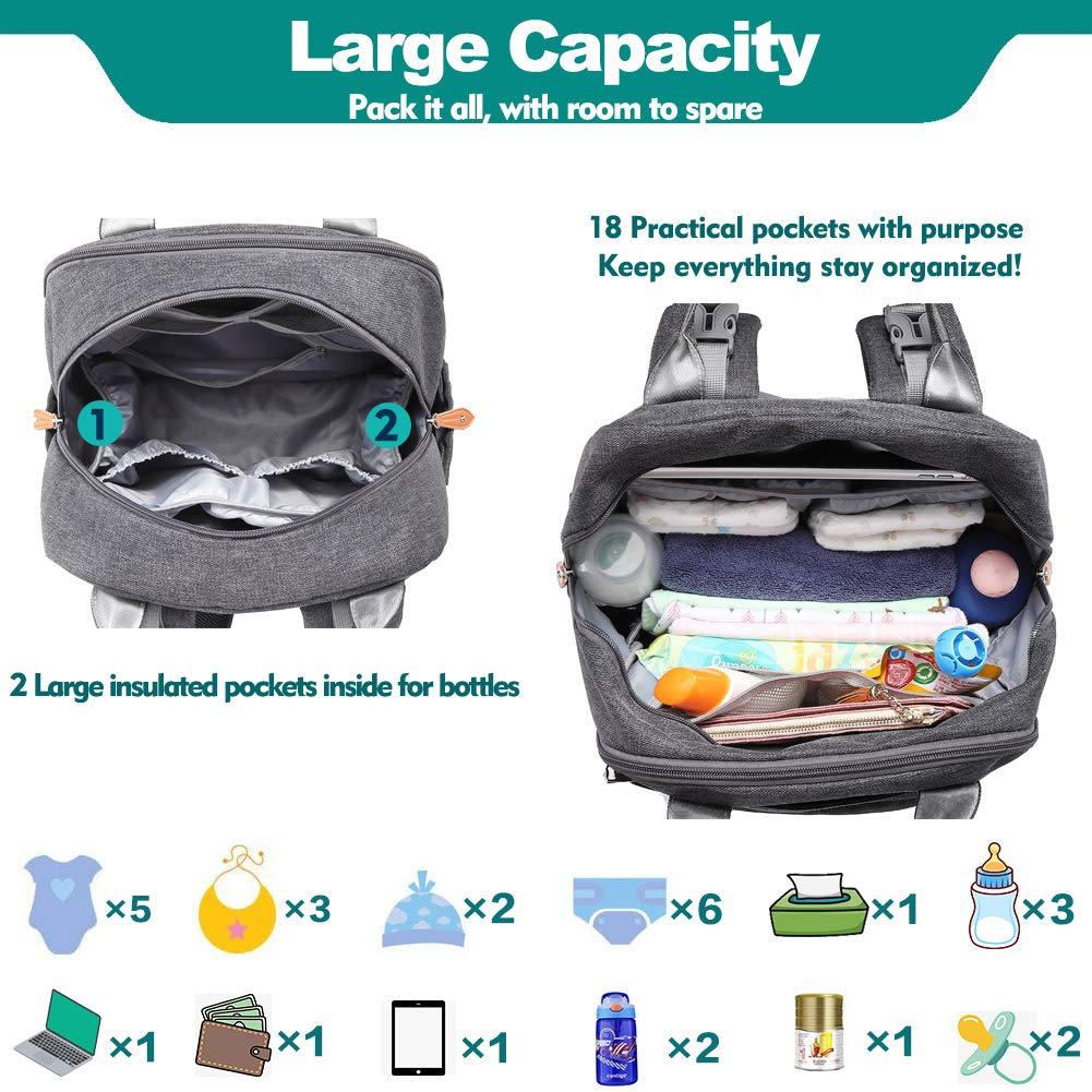 Diaper Bag Multifunctional Backpack for Busy Parents - Nagatta