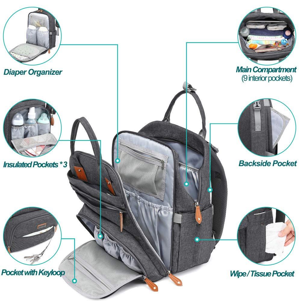 Diaper Bag Multifunctional Backpack for Busy Parents - Nagatta