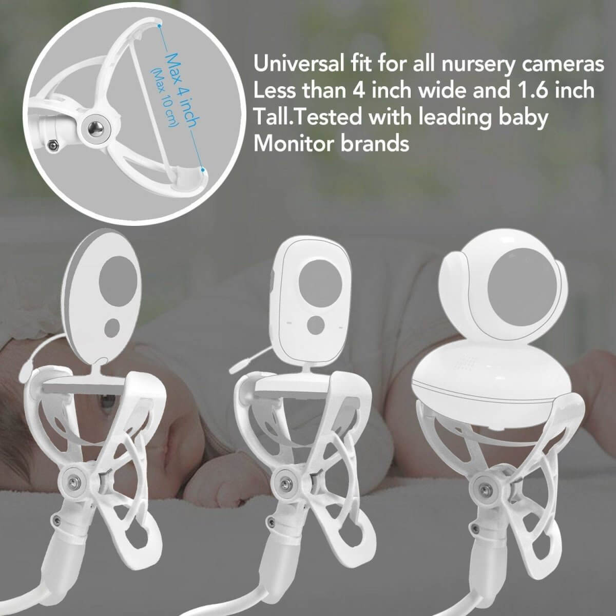 Flexible Baby Monitor Shelf Holder for Optimal Viewing - Nagatta