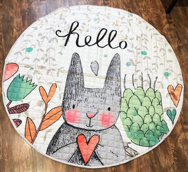 Hello Bunny Baby Play Mat for Safe Tummy Time Fun - Nagatta