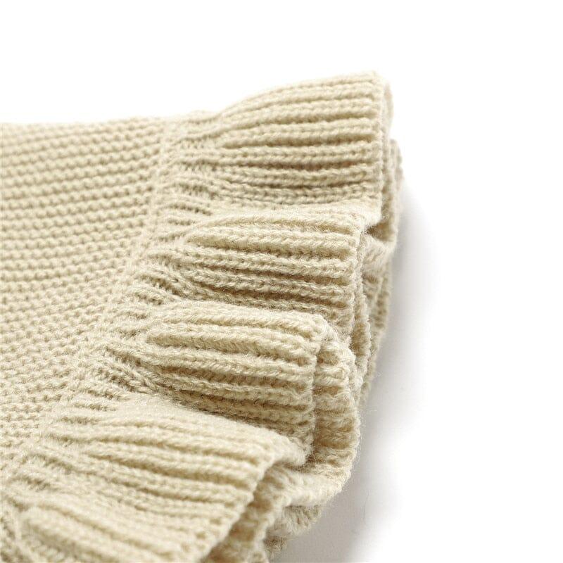 Knitted Baby Blankets Soft Ruffled Texture for Newborns - Nagatta