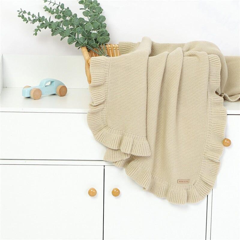 Knitted Baby Blankets Soft Ruffled Texture for Newborns - Nagatta