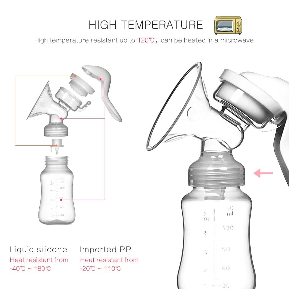 Manual Breast Feeding Pump with Ergonomic Swivel Handle - Nagatta