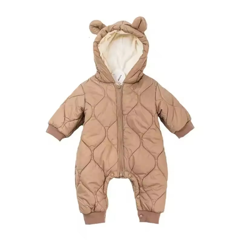 Fleece Teddy Baby Romper for Cozy Comfort and Style